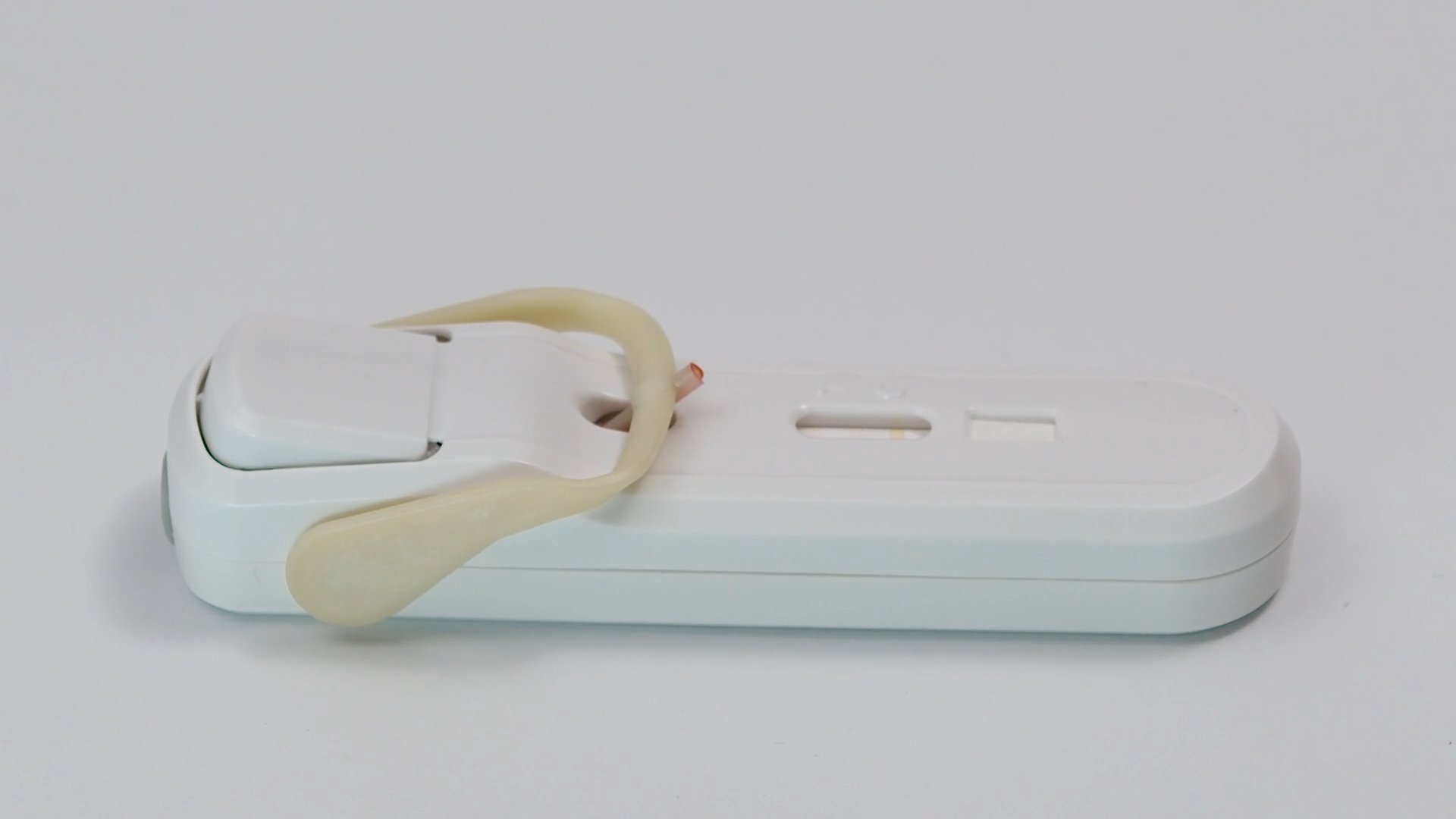 Transfer blood to test strip
